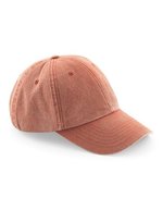 Beechfield Vintage Cap aus gebürsteter Baumwolle, Vintage Black One Size, CB655 – Vintage Orange