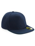 Beechfield Flache Schirm Snapback Cap aus Polyester, White/Black One Size, CB660 – French Navy/French Navy