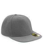 Beechfield Flache Schirm Snapback Cap aus Polyester, White/Black One Size, CB660 – Grey/Grey