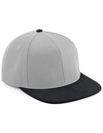 Beechfield Original Flat Peak Snapback Cap – Grey/Black