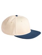 Contrast Flat Peak 6 Panel Cap – Naturel/Marine