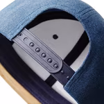 Beechfield Suede Peak Snapback Cap mit Größenversteller, Denim Blue One Size, CB668 – Bild 5