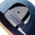 Beechfield Suede Peak Snapback Cap mit Größenversteller, Denim Blue One Size, CB668 – Bild 5