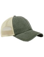 6 Panel Vintage Trucker – Vintage Olive/Pierre
