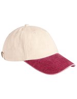 Contrast Peak Low Profile Vintage Cap – Natural/Vintage Red