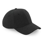 Beechfield Heather Graphite Jersey Baseball Cap, Black One Size, CB677 – Bild 1