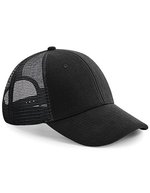 Beechfield Jersey Trucker Cap mit Mesh-Einsätzen, Black One Size, CB678 – Bild 2