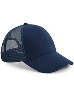 Beechfield Jersey Trucker Cap mit Mesh-Einsätzen, Black One Size, CB678 – French Navy