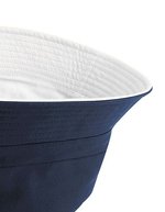 Beechfield Wendbarer Bucket Hat aus Baumwoll-Twill – French Navy/White