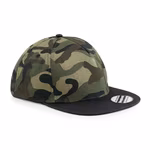 Beechfield Camo Snapback Cap mit Fünf-Segmenten-Design, Black/Midnight Camo One Size, CB691 – Bild 3