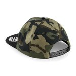 Beechfield Camo Snapback Cap mit Fünf-Segmenten-Design, Black/Jungle Camo One Size, CB691 – Bild 4