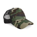 Beechfield Camo Snapback Trucker Cap mit Fünf-Segmenten, Jungle Camo/Black One Size, CB694 – Bild 3