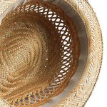 Beechfield Handgemachter Strohhut Sommer Trilby, Natural L/XL, CB730 – Bild 4