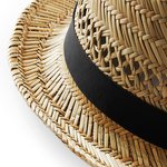 Beechfield Handgemachter Strohhut Sommer Trilby, Natural L/XL, CB730 – Bild 5