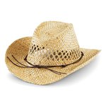 Beechfield Handgemachter Stroh-Cowboy-Hut mit Krempe, Natural One Size, CB735 – Bild 4