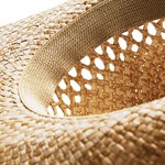 Beechfield Handgemachter Stroh-Cowboy-Hut mit Krempe, Natural One Size, CB735 – Bild 6