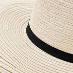 Beechfield Marbella Sonnenhut mit breiter Krempe, Natural One Size, CB740 – Bild 4
