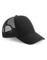 Beechfield Recyceltes 6 Panel Trucker Cap, Black One Size, CB75R – Bild 1