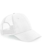 Beechfield Recyceltes 6 Panel Trucker Cap, Black One Size, CB75R – Blanc