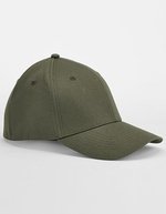 Beechfield Bio-Baumwolle Stretch-Fit Cap mit Schweißband, Black L/XL, CB803 – Olive Green