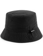 Beechfield Nachhaltiger Bucket Hat aus Recycling-Polyester – Black