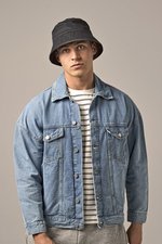 Beechfield Bio-Baumwolle Bucket Hat mit Sonnenschutz, Black L/XL, CB90N – Bild 1