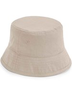 Beechfield Bio-Baumwolle Bucket Hat mit Sonnenschutz, Black L/XL, CB90N – Sand