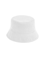 Beechfield Bio-Baumwolle Bucket Hat mit Sonnenschutz, Black L/XL, CB90N – White