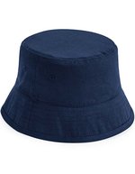 Beechfield Bio-Baumwoll Bucket Hat mit UV-Schutz, Navy M/L (7-12 Jahre), CB90NB – Bild 2