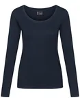 EXCD by Promodoro Langarm-T-Shirt mit VORTEX® Technologie für Damen, Black S, CD4095 – Navy