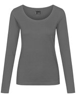 EXCD by Promodoro Langarm-T-Shirt mit VORTEX® Technologie für Damen, Black S, CD4095 – Steel Grey