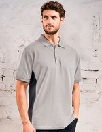 Unisex Contrast Polo – Nouveau Gris clair (Uni)/Anthracite (Uni)