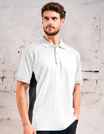 Unisex Contrast Polo – Blanc/Anthracite (Uni)