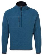 Craghoppers Expert Recycelter Fleecepullover mit Halbzipper, Carbon Grey Marl XS, CEA004 – Poseidon Blue Marl