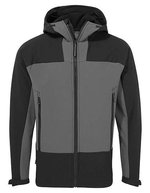 Craghoppers Expert Recycelte Softshell-Jacke mit Kapuze, Black S, CEL005 – Carbon Grey/Black