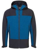 Craghoppers Expert Recycelte Softshell-Jacke mit Kapuze, Black S, CEL005 – Poseidon Blue/Dark Navy