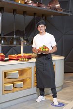 CG Workwear Bistro Schürze Roma 80 aus Bio-Baumwolle, Black 80 x 100 cm, CGW0122 – Bild 1