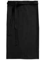 CG Workwear Bistro Schürze Roma 80 aus Bio-Baumwolle – Black