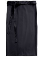 CG Workwear Bistro Schürze Roma 80 aus Bio-Baumwolle, Black 80 x 100 cm, CGW0122 – Raven