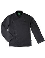 CG Workwear Kochjacke Turin GreeNature aus Bio-Baumwolle – Black