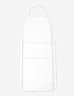 CG Workwear Latzschürze Verona Bag mit Tasche 110x75 cm, Black 110 x 75 cm, CGW1145 – Bianco