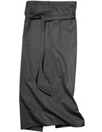 CG Workwear Bistro-Schürze Roma Bag mit Tasche, Black 100 x 100 cm, CGW1260 – Lava