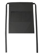 CG Workwear Bistroschürze Roma Bag mit Tasche, Black 50 x 78 cm, CGW1262 – Raven