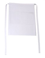CG Workwear Bistroschürze Roma Bag mit Tasche, Black 50 x 78 cm, CGW1262 – White