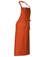 CG Workwear Latzschürze Verona 110 x 75 cm, Black 110 x 75 cm, CGW130 – Pumpkin