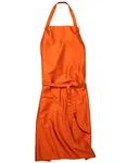 CG Workwear Latzschürze Verona 90 mit Nackenband, Black 90 x 75 cm, CGW131 – Pumpkin