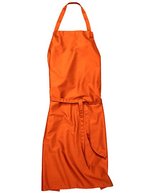 CG Workwear Latzschürze Verona 90 mit Nackenband, Black 90 x 75 cm, CGW131 – Pumpkin