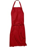CG Workwear Latzschürze Verona 90 mit Nackenband, Black 90 x 75 cm, CGW131 – Rosso