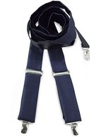 CG Workwear Hosenträger Moricone aus Krawattenstoff, Apple One Size, CGW1511 – Marine