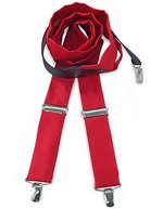 CG Workwear Hosenträger Moricone aus Krawattenstoff, Apple One Size, CGW1511 – Rouge